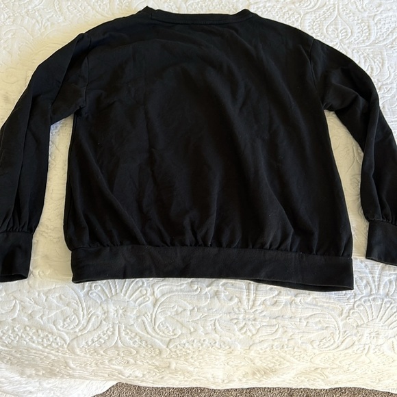 Game Day Black Sweatshirt by Vince Camuto Size Medium - Picture 5 of 5
